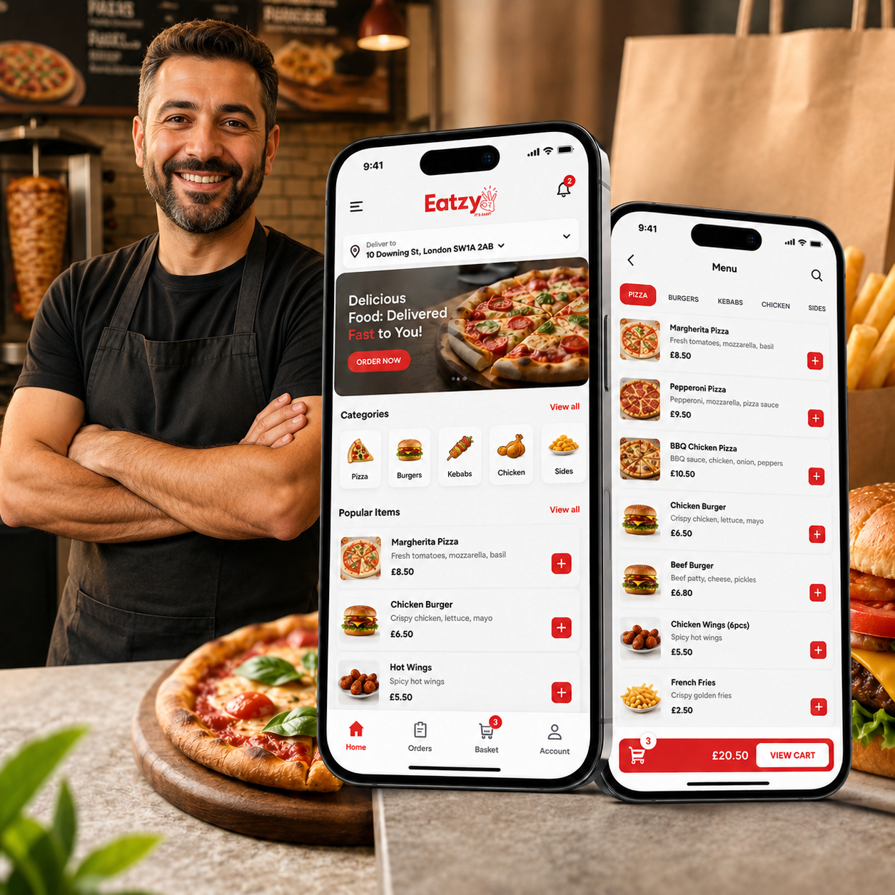 iOS & Android Mobile Food Ordering App